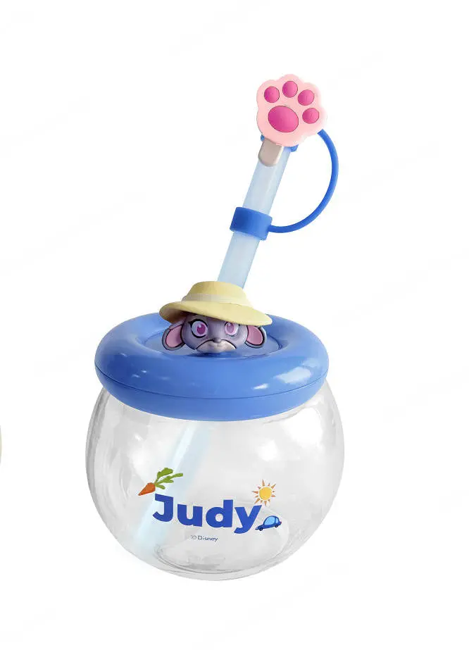 Judy Hopps Holographic Straw Bottle – 600Ml Disney Zootopia Figurine Tumbler 1
