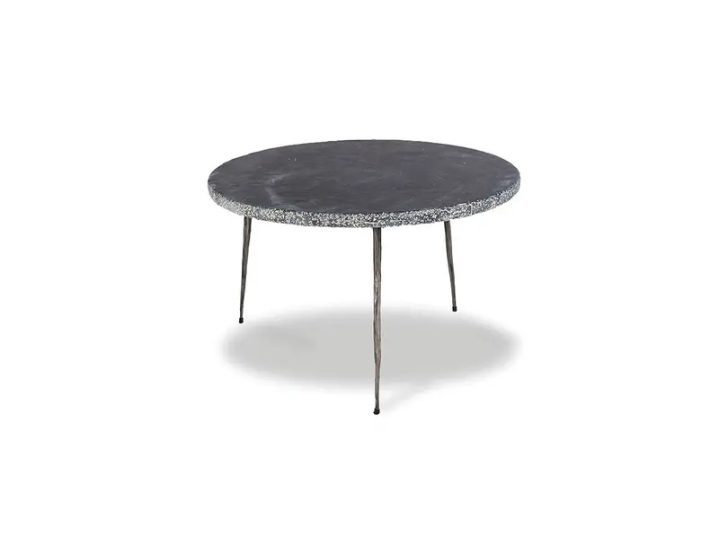 Kaii Compact End Table Featuring Black Marble Surface 1