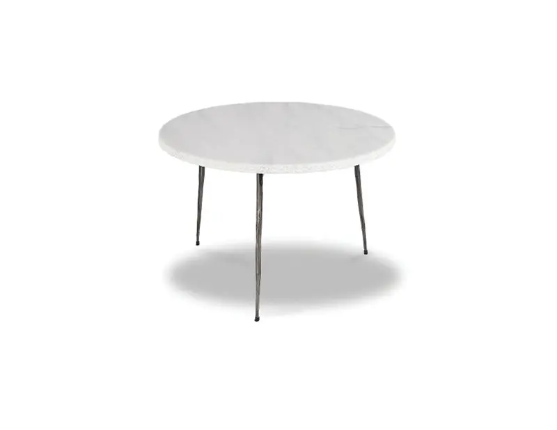 Kaii White Marble End Table 1