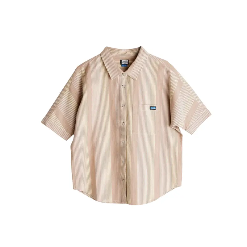 Kavu Fairhope Shirt – Roseway Print Short-Sleeve Cotton Top 1