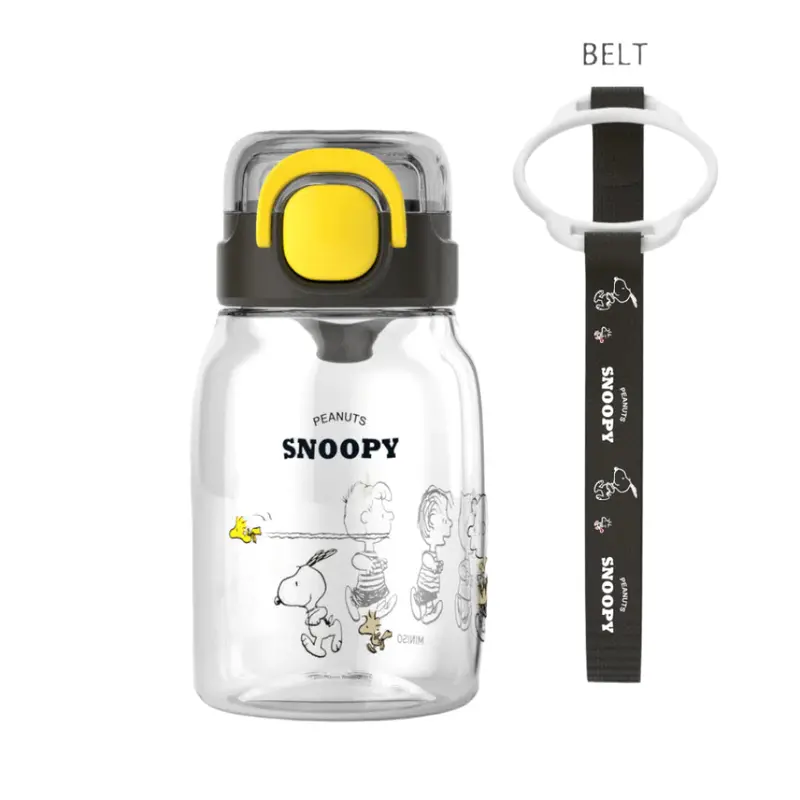 Kids’ Snoopy Shoulder-Carry Tritan Bottle – 600Ml, Black 1