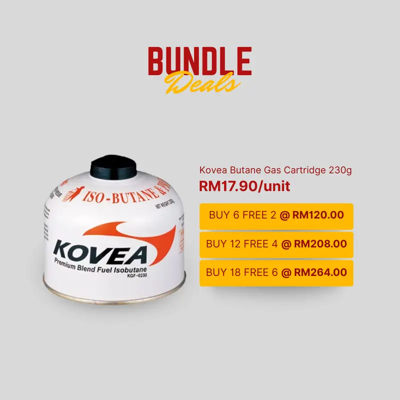 Kovea 230G Butane Gas Cartridge Pack 1