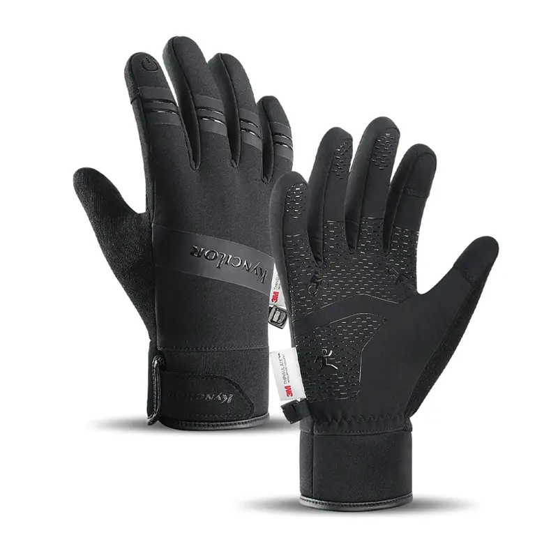 Kyncilor 3M Thinsulate Winter Gloves – Black Cold-Weather Handwear 1