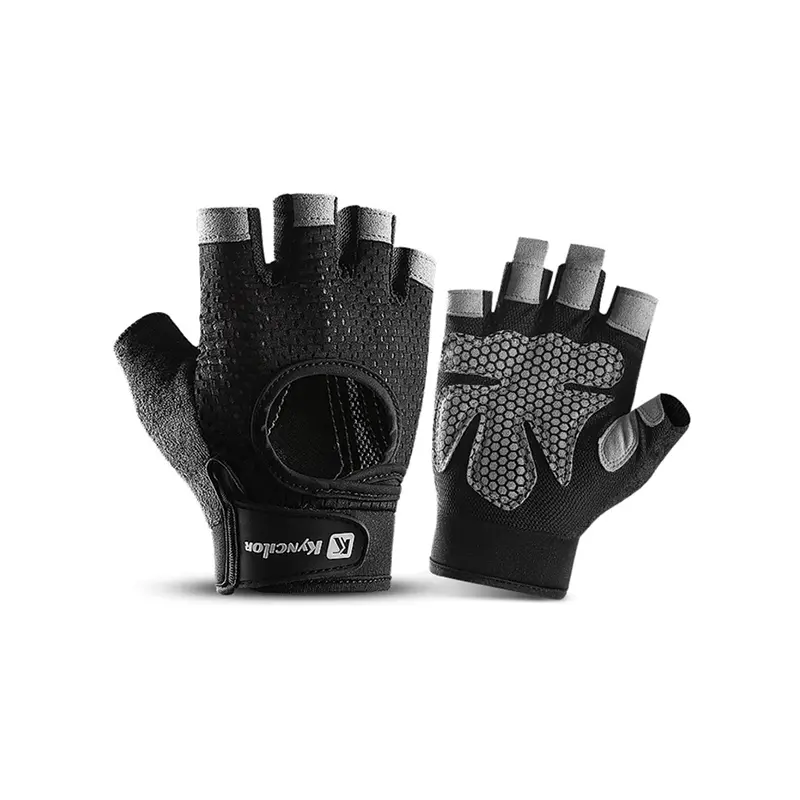 Kyncilor Half-Finger Weightlifting Gloves – Reinforced Palm Lifting Assist 1