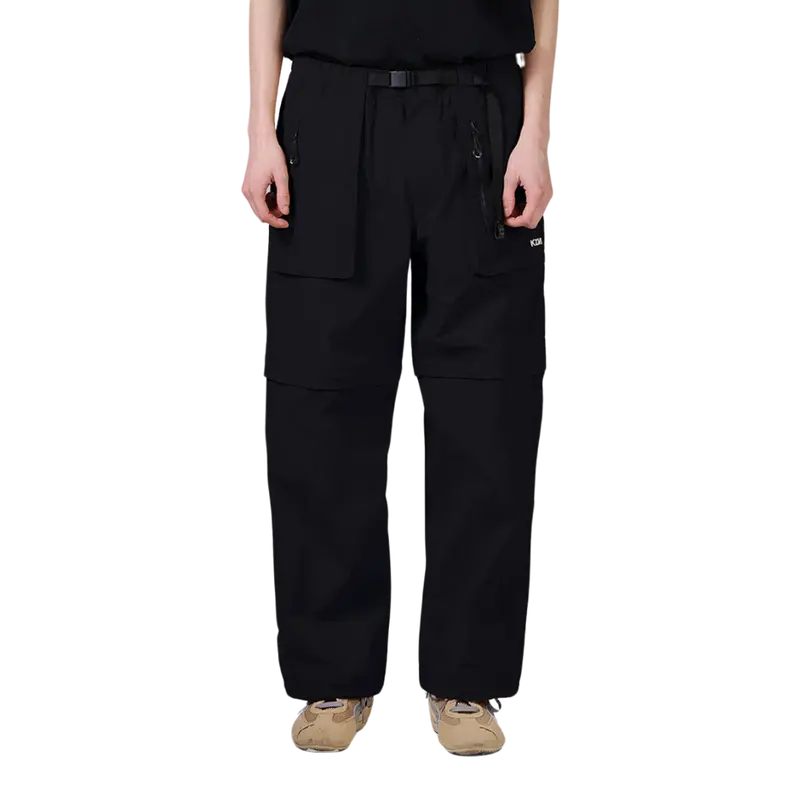 Kzm Adjustable Belted Two-Way Trousers 1