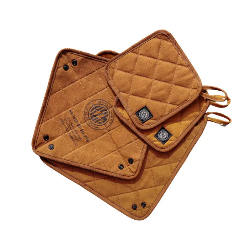Kzm Heavy-Duty Canvas Camping Tray Set 1