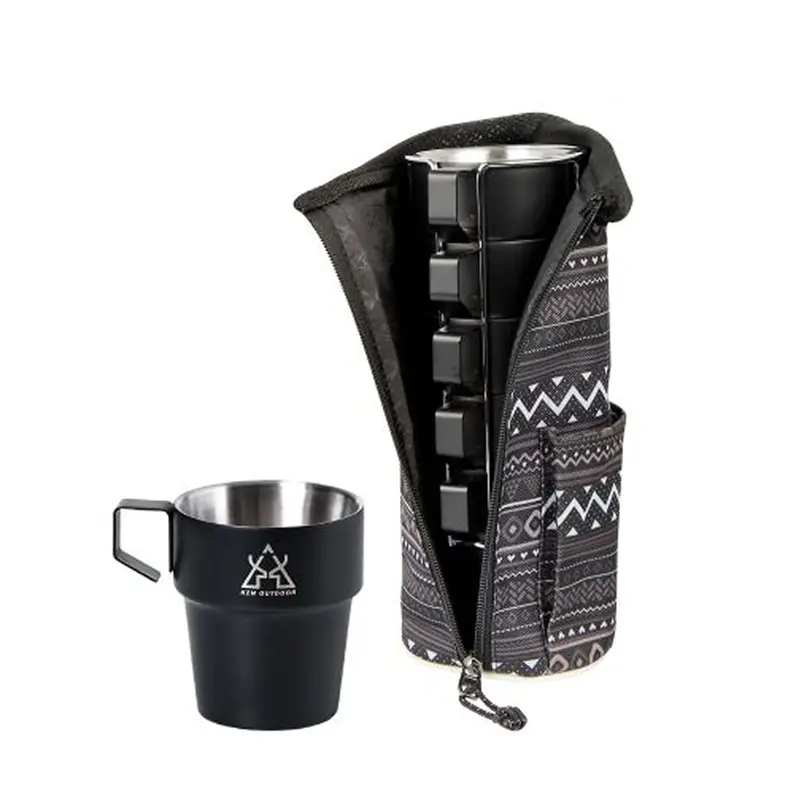 Kzm Matte Black Ceramic Mug Collection – 5-Pack 1