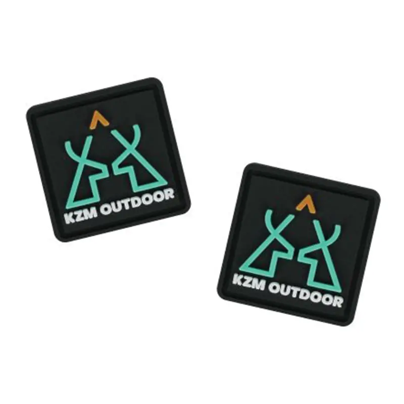 Kzm Rubber Square Wappen Set – Black (2-Piece) 1