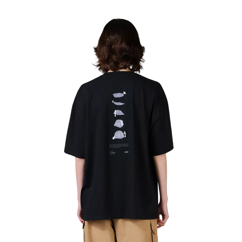Kzm Tent-Themed Graphic T-Shirt – Short Sleeve 1