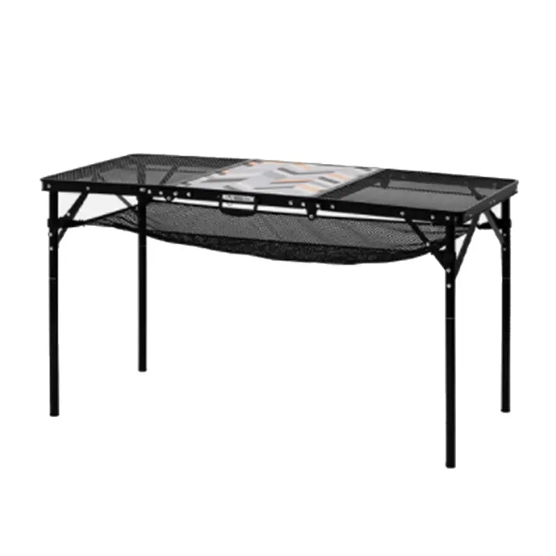 Kzm Union Iron 3-Section Folding Mesh Table 1