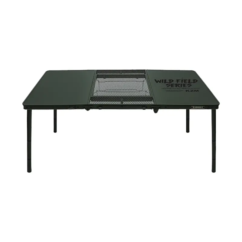 Kzm Wild Field Triple-Fold Bbq Table – Heavy-Duty Outdoor Grilling Station 1