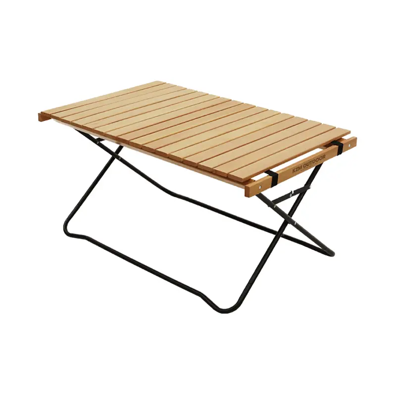 Kzm Winsome Wood Grain Roll-Up Table For Camp Kitchens 1