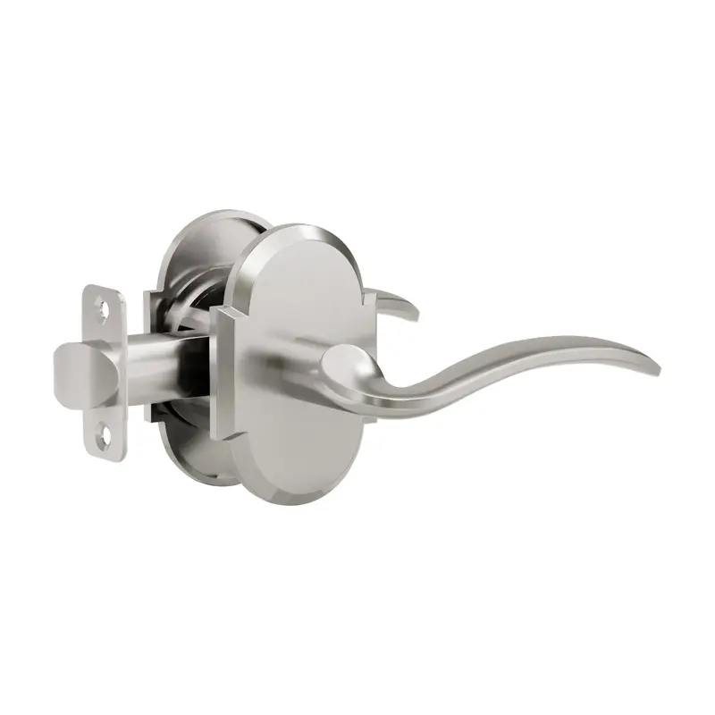 L2 Lever Handle With Curved R3 Rosette 1