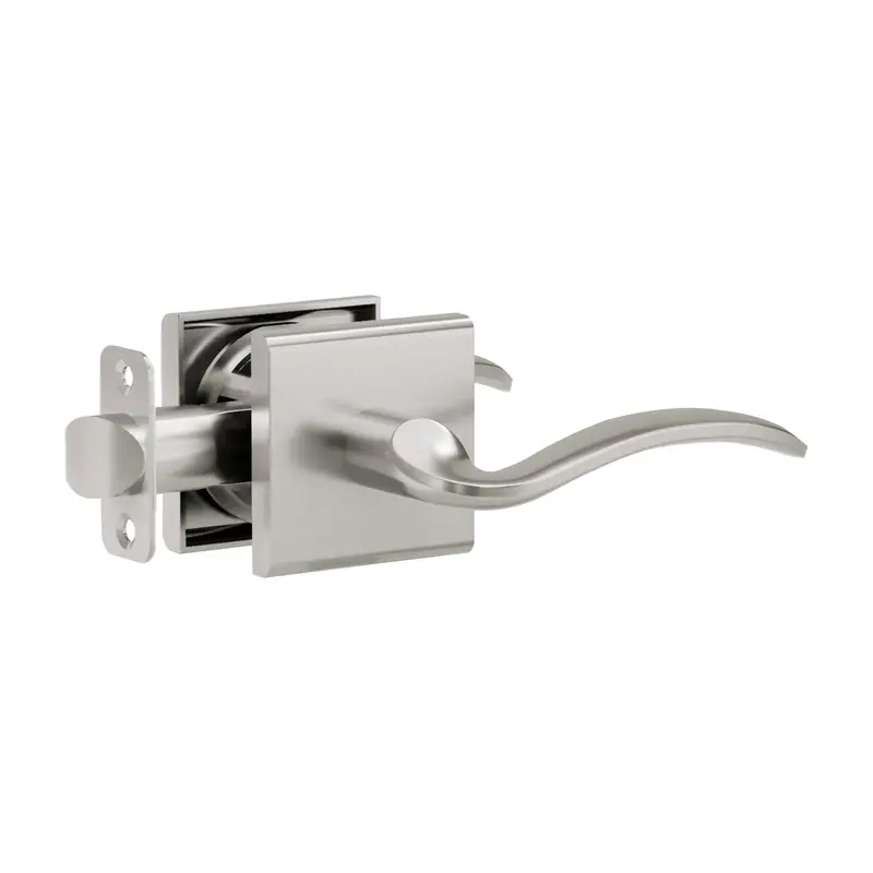 L2 Lever Handle With Modern Square R5 Rosette 1