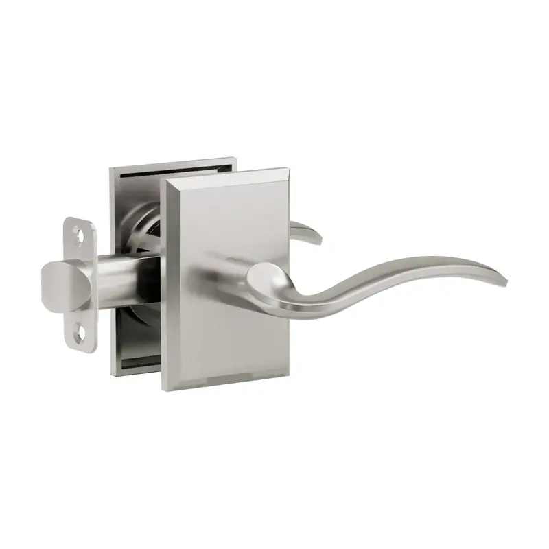 L2 Lever Handle With Rectangular R2 Rosette 1