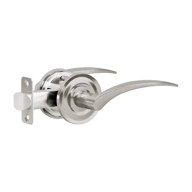 L3 Lever Handle With Beveled Round R1 Rosette 1