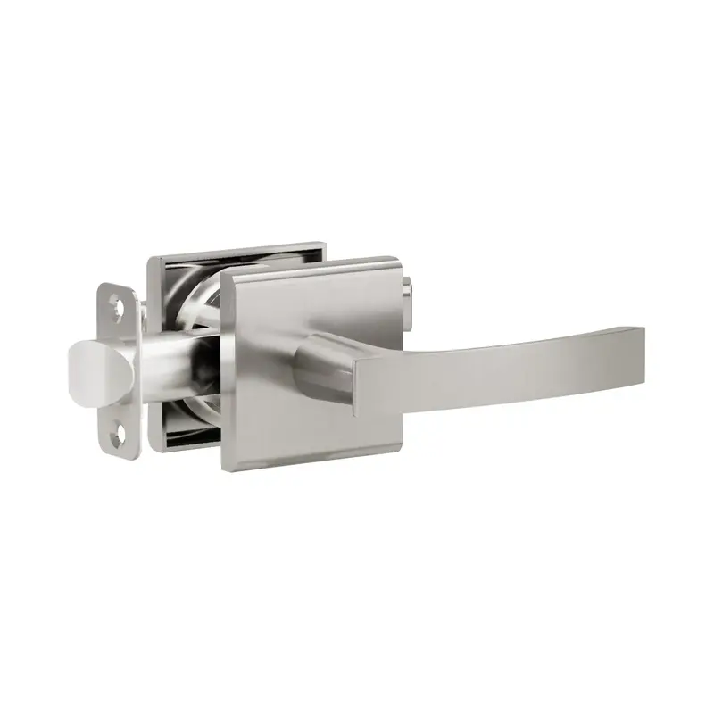 L6 Lever Handle With Modern Square R5 Rosette 1