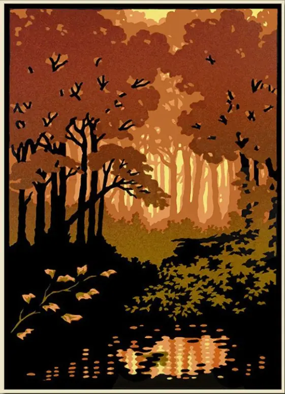 Laura Wilder Woodland Pond Art Print 1