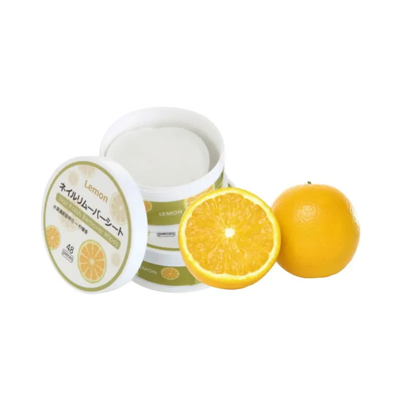 Lemon-Scented Nail Polish Remover Wipes 1