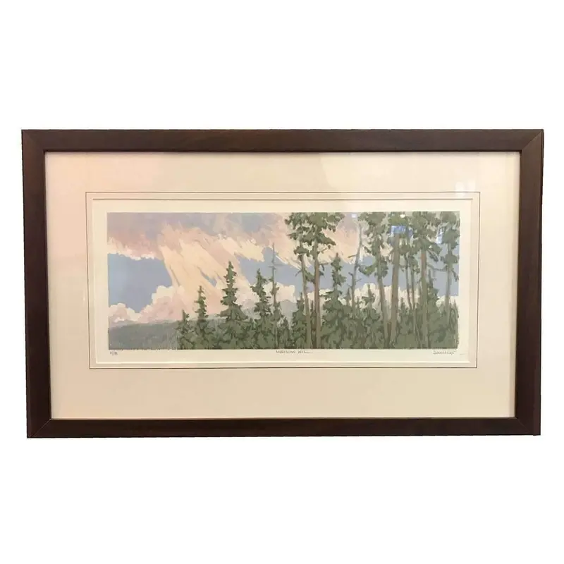 Leon Loughridge 'Meridian Veil' Framed Woodblock Print 1