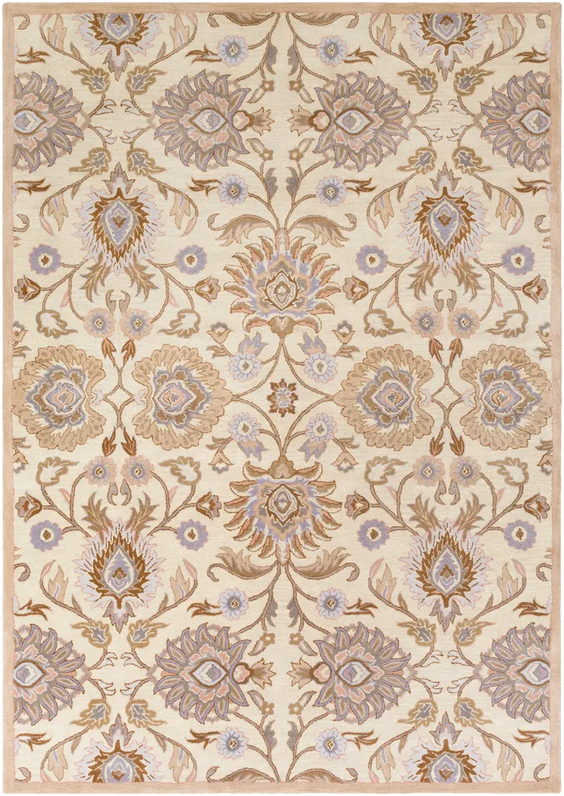 Lilac Purple Mediterranean Hand-Tufted Floor Rug 17