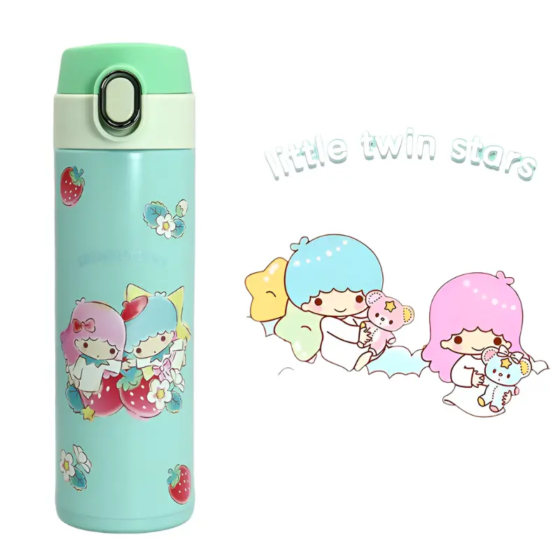 Little Twin Stars Insulated Flip-Top Bottle (420 Ml) 1