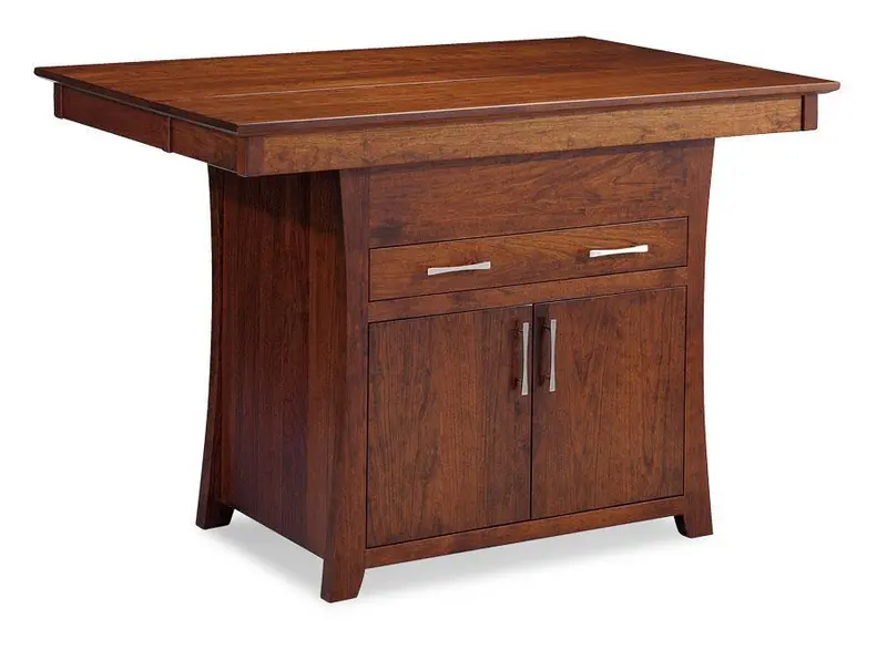 Loft Metal-And-Wood Island Table