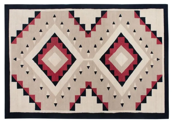 Los Lunas Area Rug – Hand-Knotted Southwest Wool Design 1