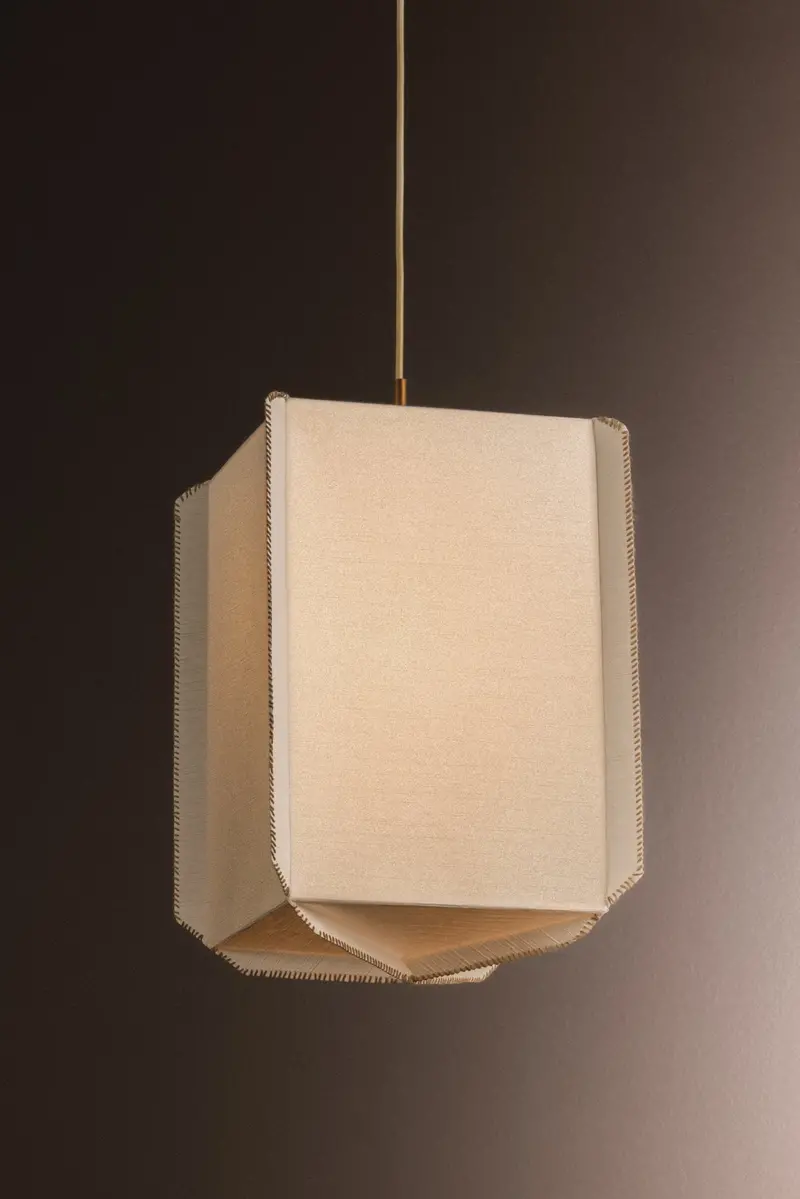 Louise Single-Light Pendant With Textured Glass Shade 1