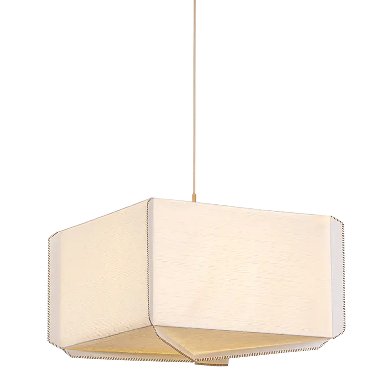Louise Three-Light Lantern Pendant With Blackened Brass Finish 1