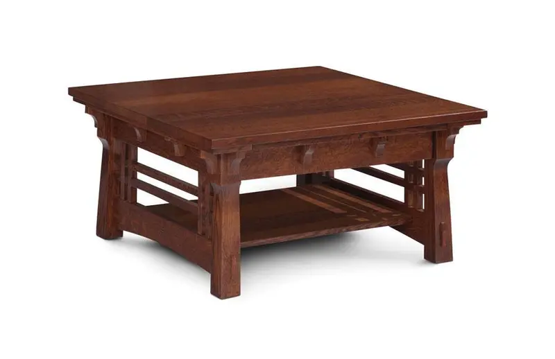 Makayla Square Coffee Table With Clean Lines 2