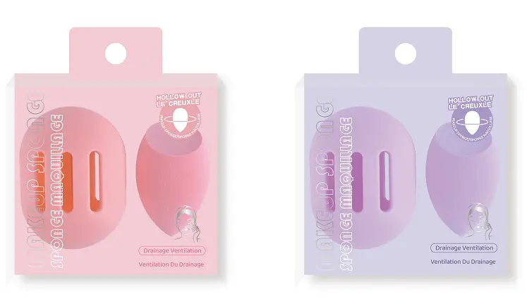 Makeup Sponge Set With Travel-Friendly Silicone Case 1