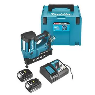 Makita Dbn600Rtj 64Mm Second-Fix Cordless Nail Gun – 18V, 5.0Ah Battery 1