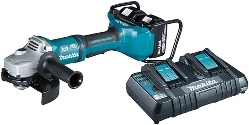 Makita Dga700Pt2 Twin 18V Lxt 180Mm Angle Grinder Kit – 2×5.0Ah Batteries 1