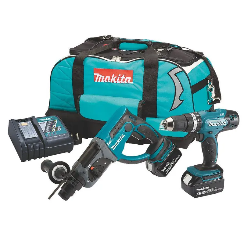 Makita Dlx2025M 18V Twin-Pack Combi Drill – 2×3.0Ah Batteries 1