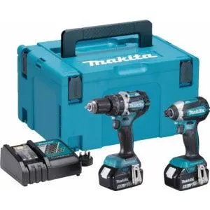 Makita Dlx2180Tj 18V Dual-Tool Combo Kit With Two 5.0Ah Batteries And Dc18Rc Charger 1