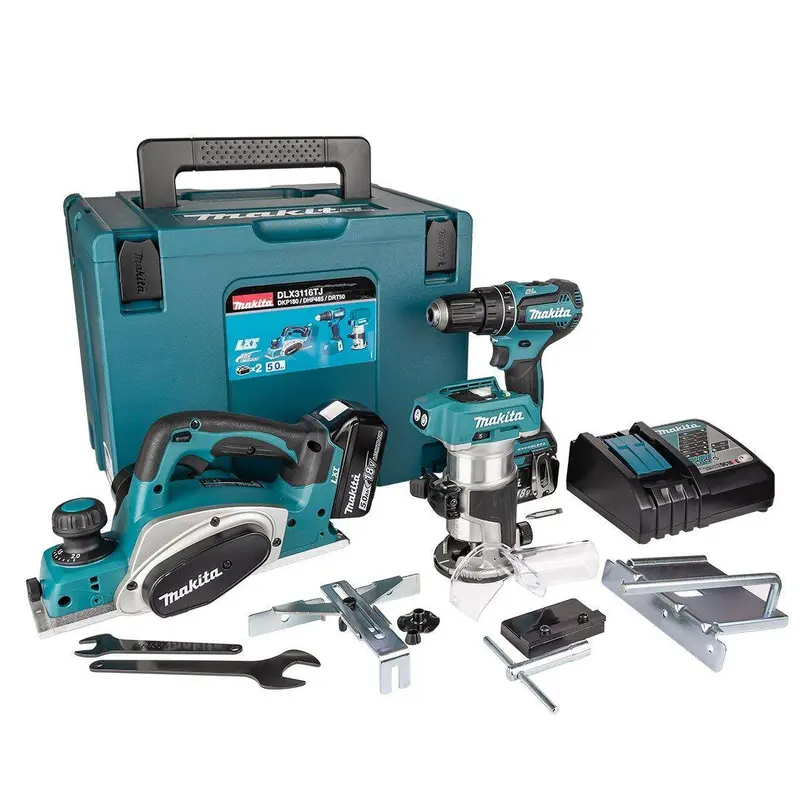 Makita Dlx3116Tj Triple-Tool 18V Lxt Combo Pack – 2×5.0Ah Batteries 1