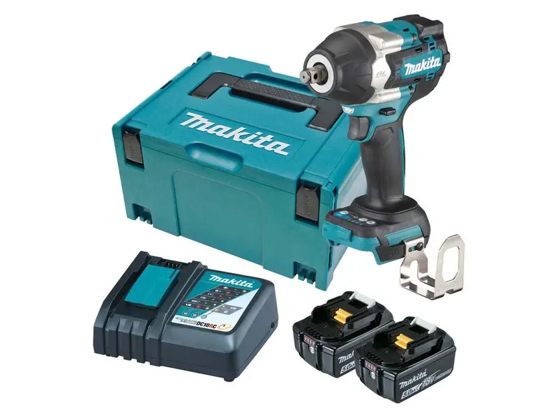 Makita Dtw700Rtj 18V Brushless Impact Wrench Kit – Dual 5.0Ah Batteries 1