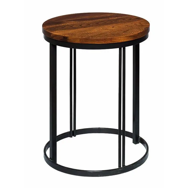 Malibu End Table Featuring Natural Wood Grain 1