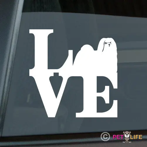 Maltese Fan Sticker - Elegant 'Maltese Park' Vinyl Decal 1