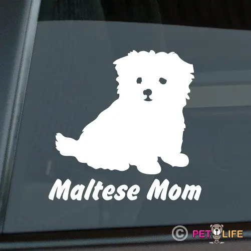 Maltese Mom Pride Decal - Sweet & Sophisticated Sticker 1