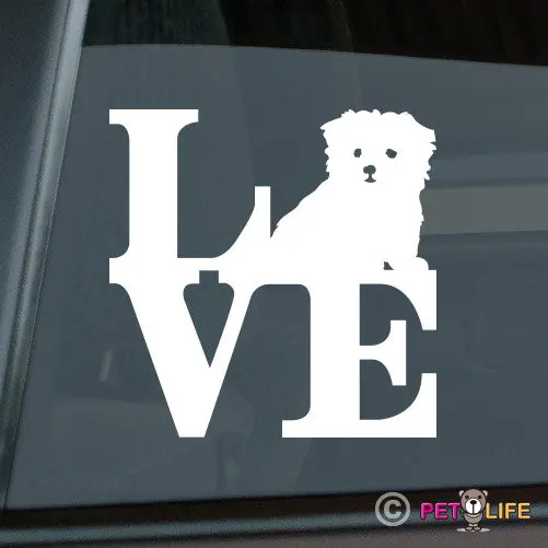 Maltese Puppy Lover Sticker - Adorable 'Maltese Park' Design 1