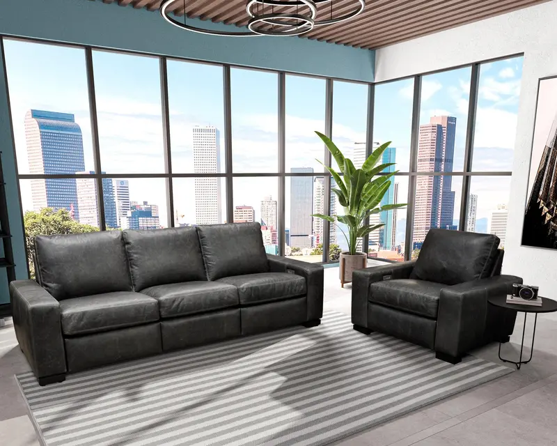 Maximo Power-Reclining Leather Sofa — 24" Seat Depth 1