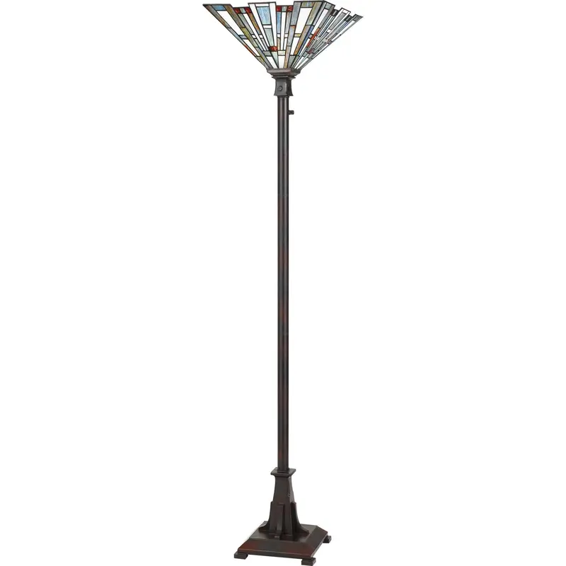 Maybeck Torchiere Floor Lamp With Drum Shade 1
