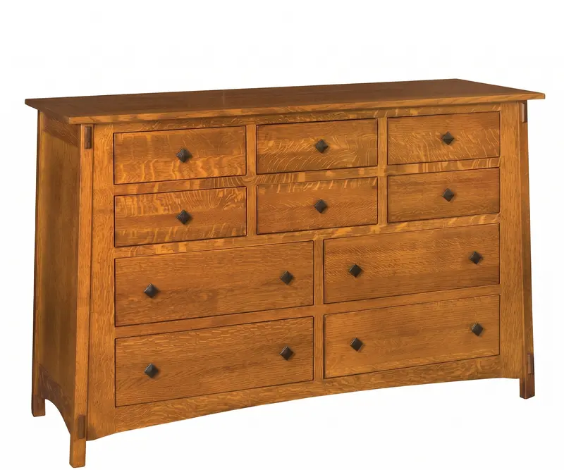 Mccoy 10-Drawer Wide Dresser – Maximized Storage Capacity 1