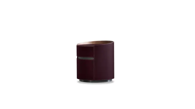 Merc Round Side Table – Cherry Cola Tone 1