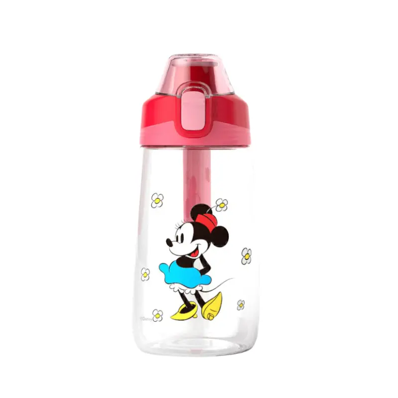 Mickey Mouse Tritan Water Bottle With Silicone Grip – 500Ml, Minnie-Themed Design 1