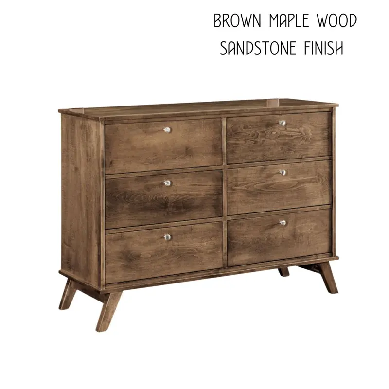 Mid-Century Modern 6-Drawer Dresser 1