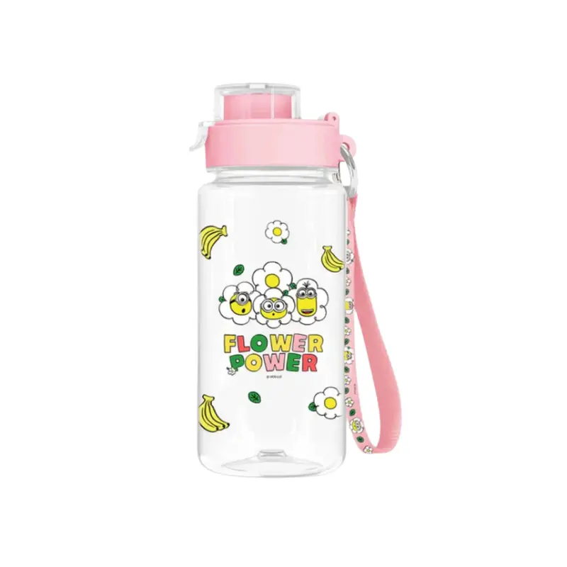 Minions Daisy Insulated Carry Bottle – 640 Ml With Strap, Pink 1
