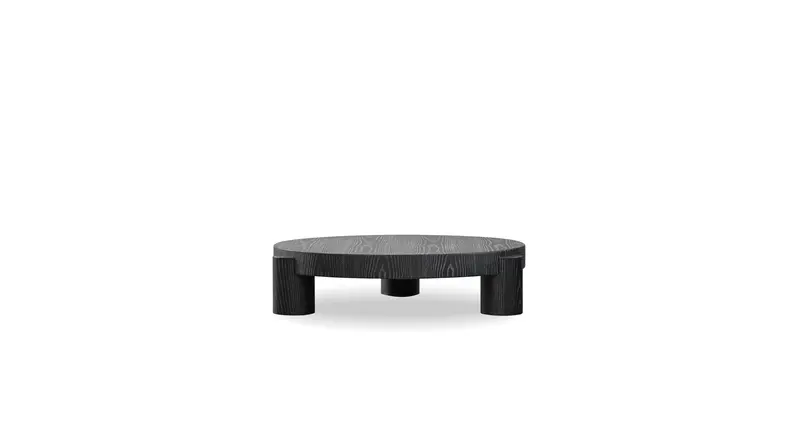 Mira Vintage Wash Black Veneer Coffee Table 1